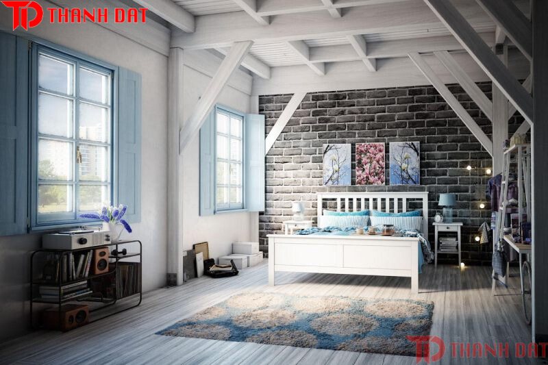 Tạo điểm nhấn cho căn phòng với màu xanh pastel