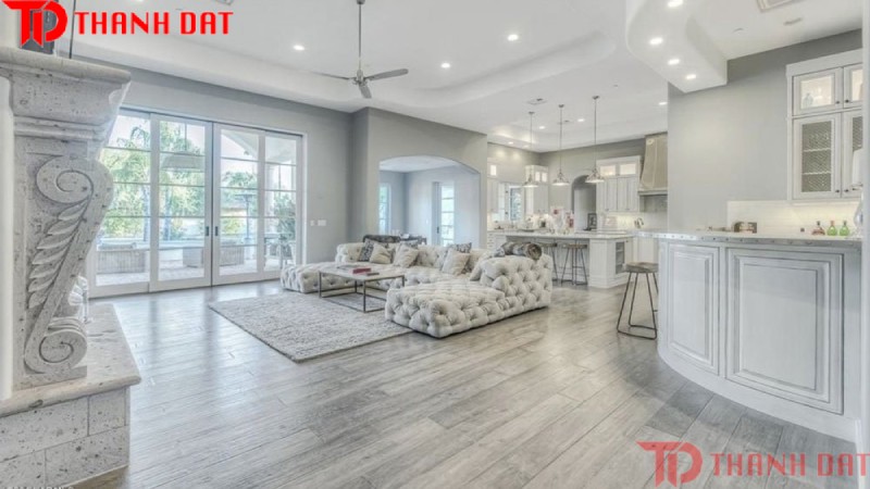 Kết hợp với gam màu trắng thanh lịch