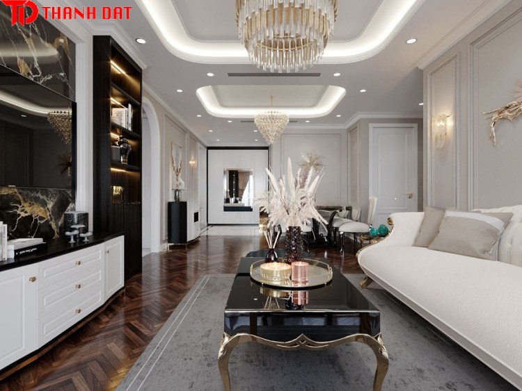 san-go-tu-nhien-trong-noi-that-tan-co-dien Chọn sàn gỗ phù hợp trong thiết kế nội thất tân cổ điển